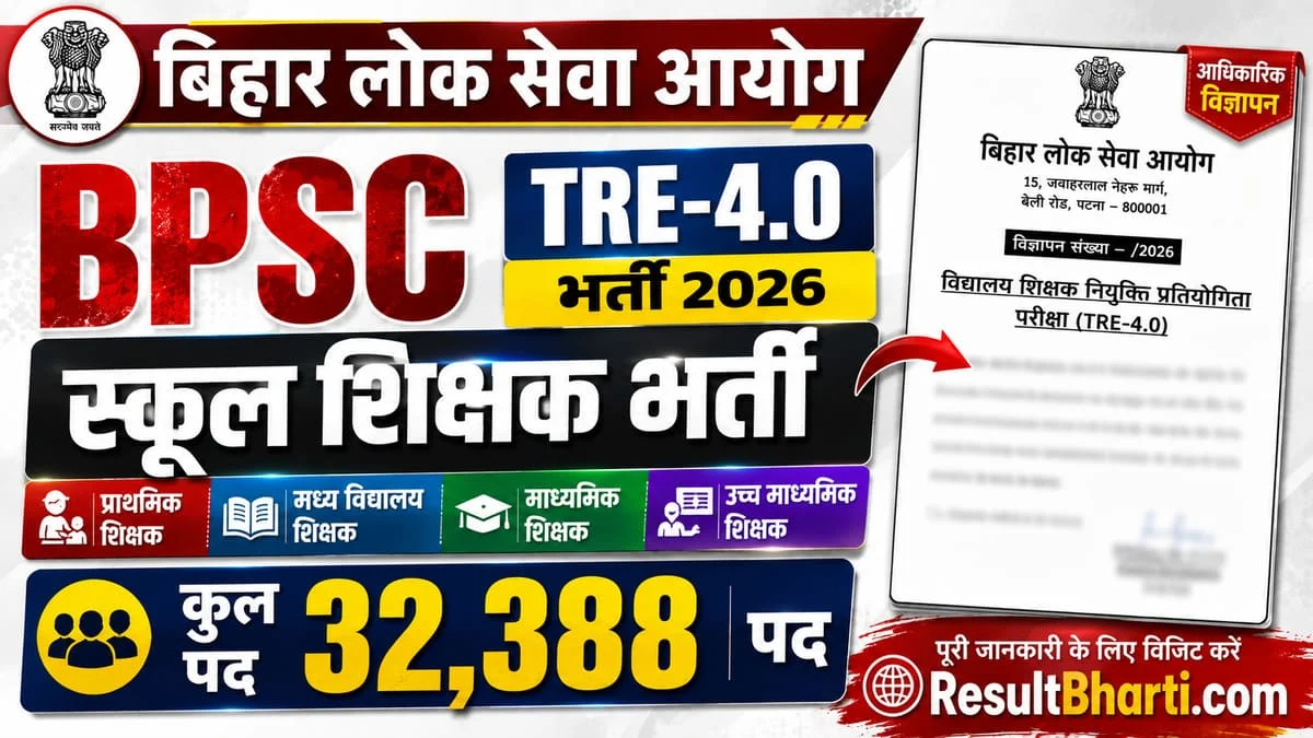 BPSC TRE-4.0 Teacher भर्ती 2026